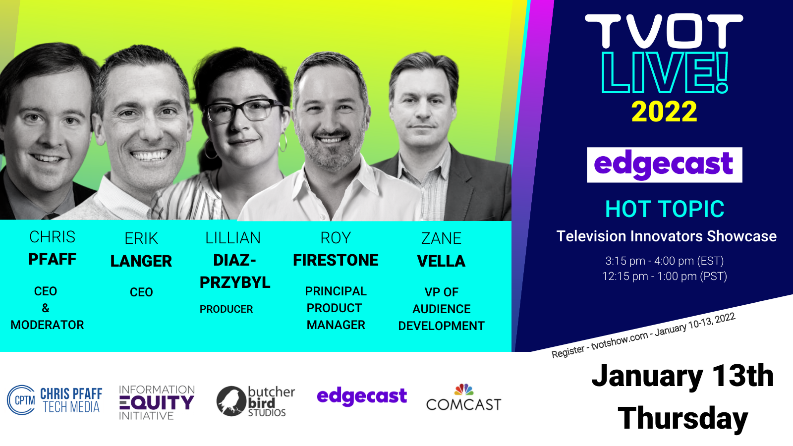 Innovating through new technologies in television: TVOT LIVE! 2022